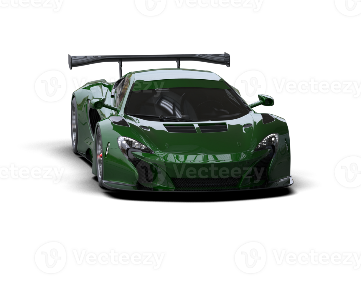 Realistic race car isolated on background. 3d rendering - illustration png