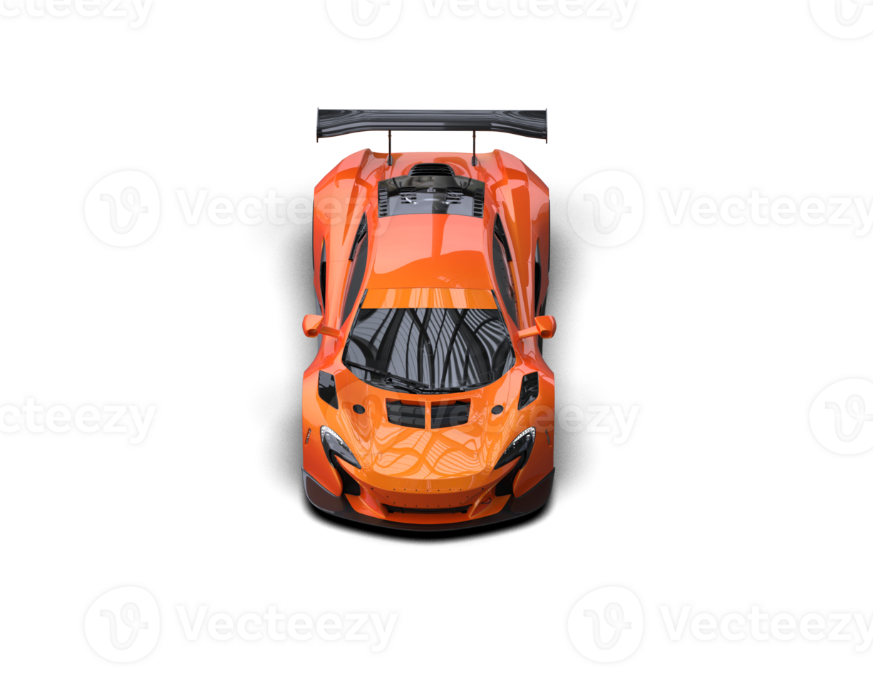Realistic race car isolated on background. 3d rendering - illustration png
