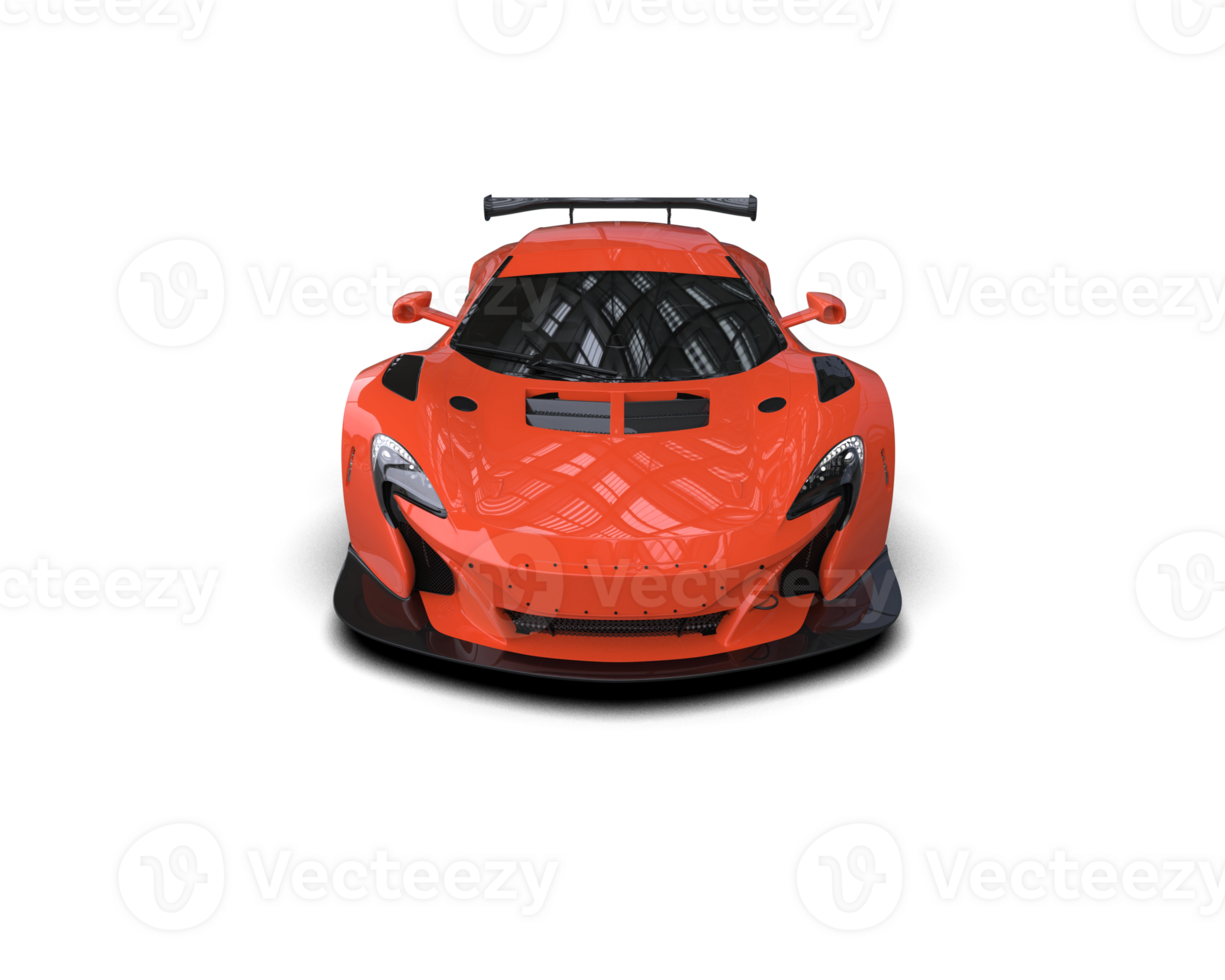 Realistic race car isolated on background. 3d rendering - illustration png