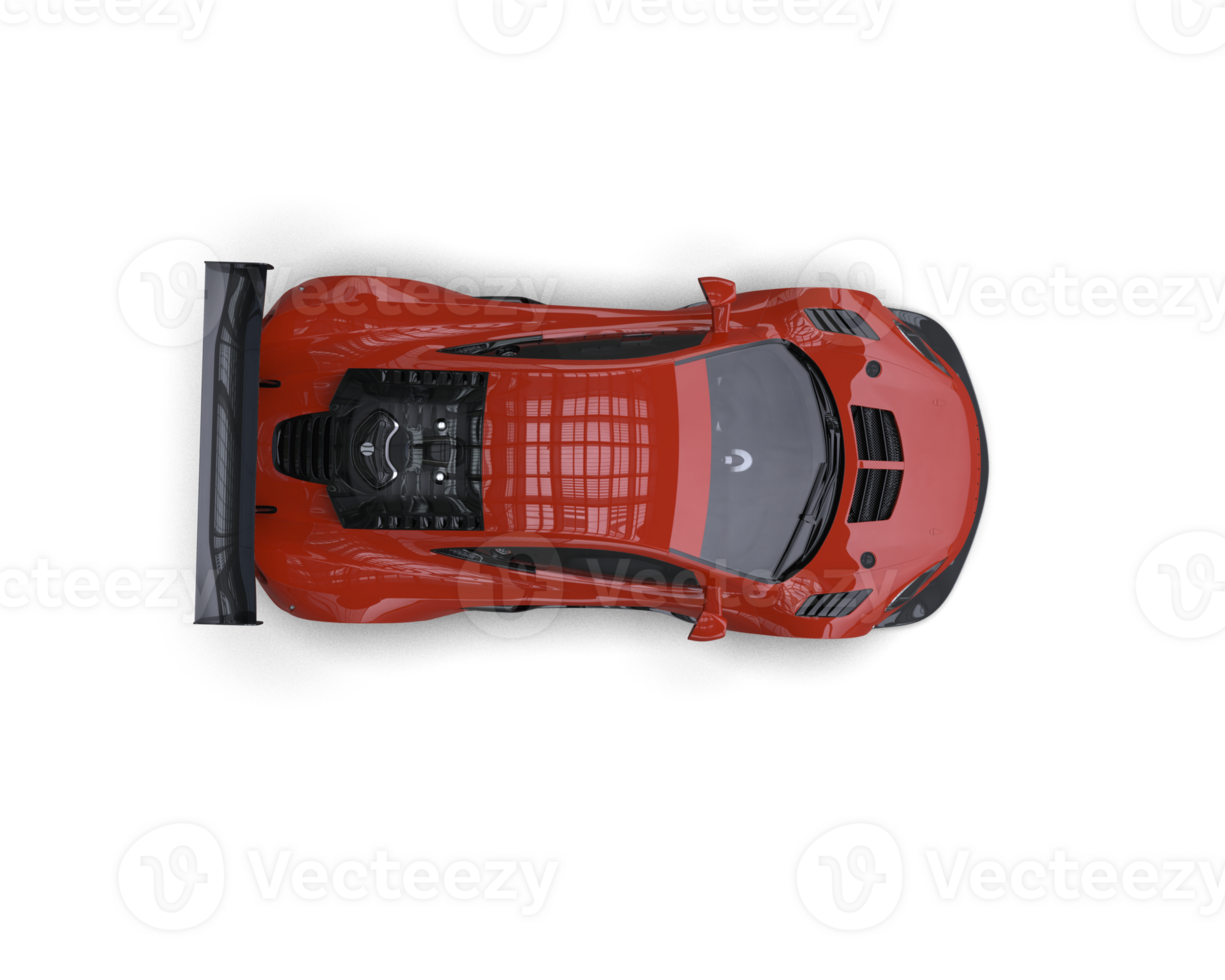Realistic race car isolated on background. 3d rendering - illustration png