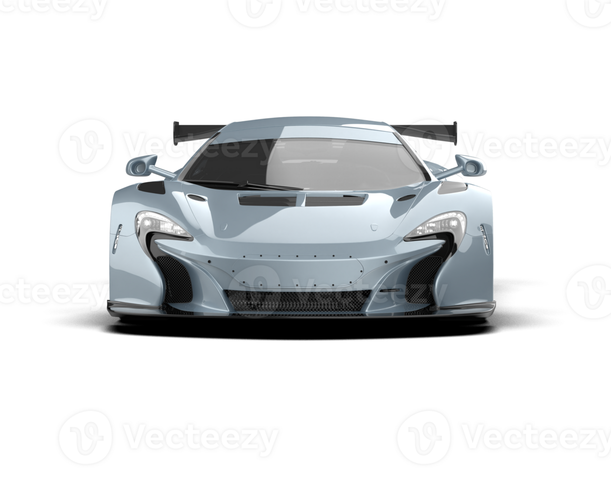 Realistic race car isolated on background. 3d rendering - illustration png