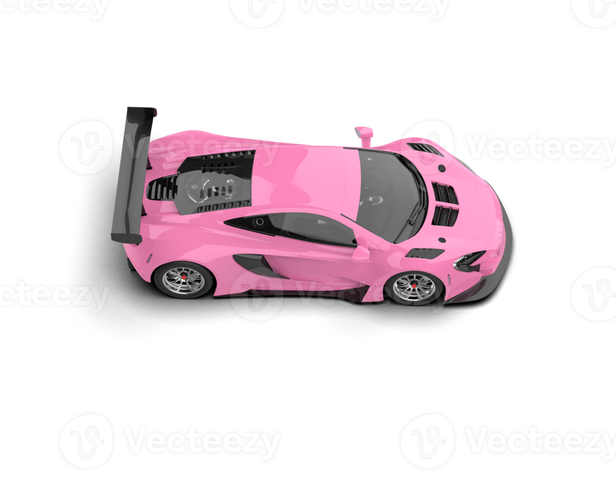 Realistic race car isolated on background. 3d rendering - illustration png