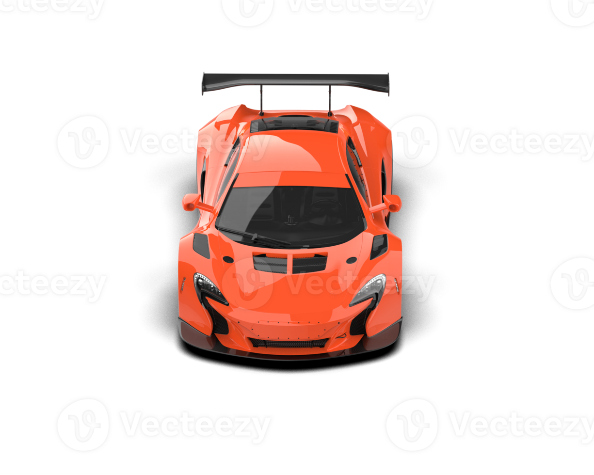 Realistic race car isolated on background. 3d rendering - illustration png