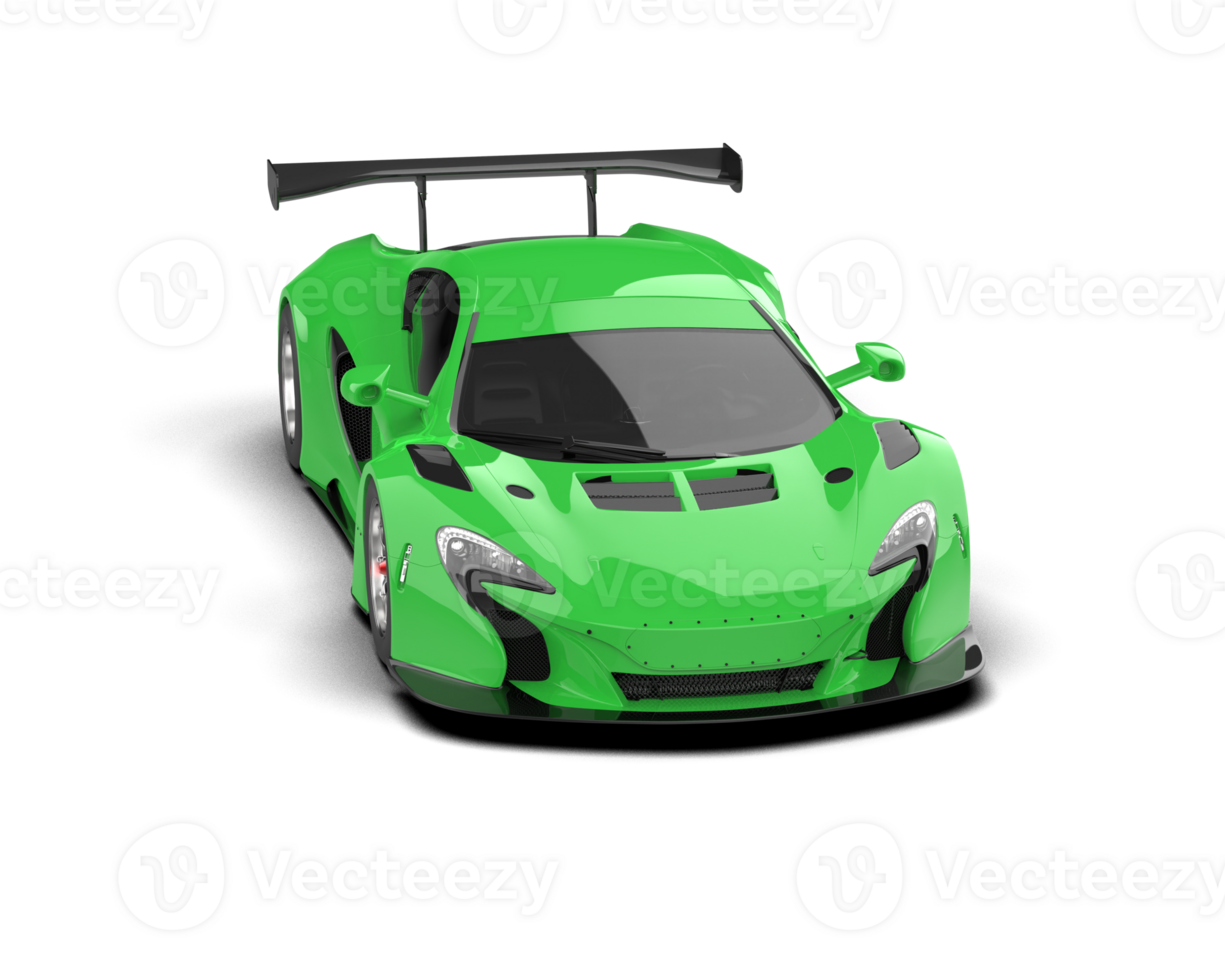 Realistic race car isolated on background. 3d rendering - illustration png