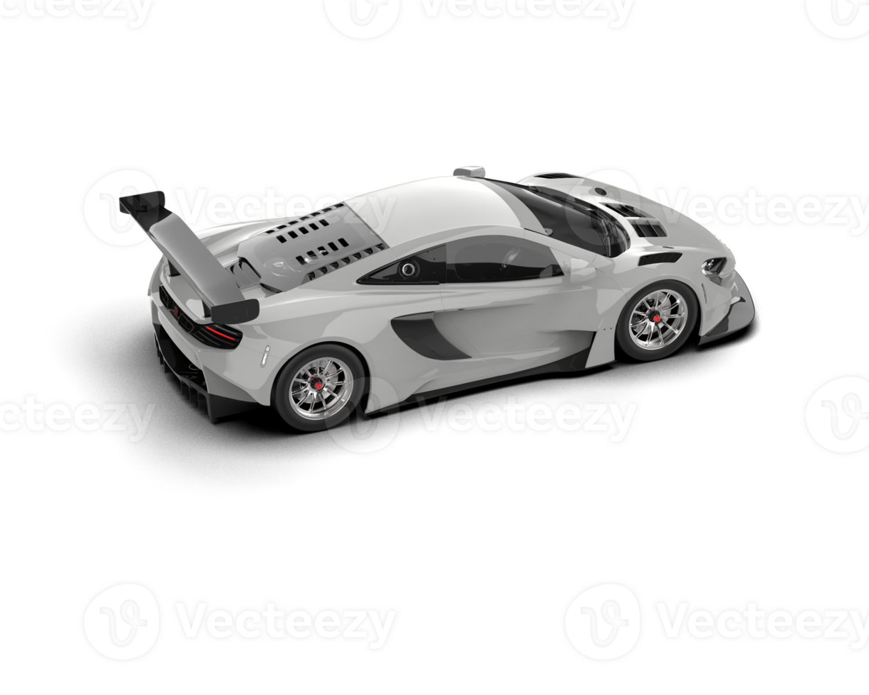 Realistic race car isolated on background. 3d rendering - illustration png