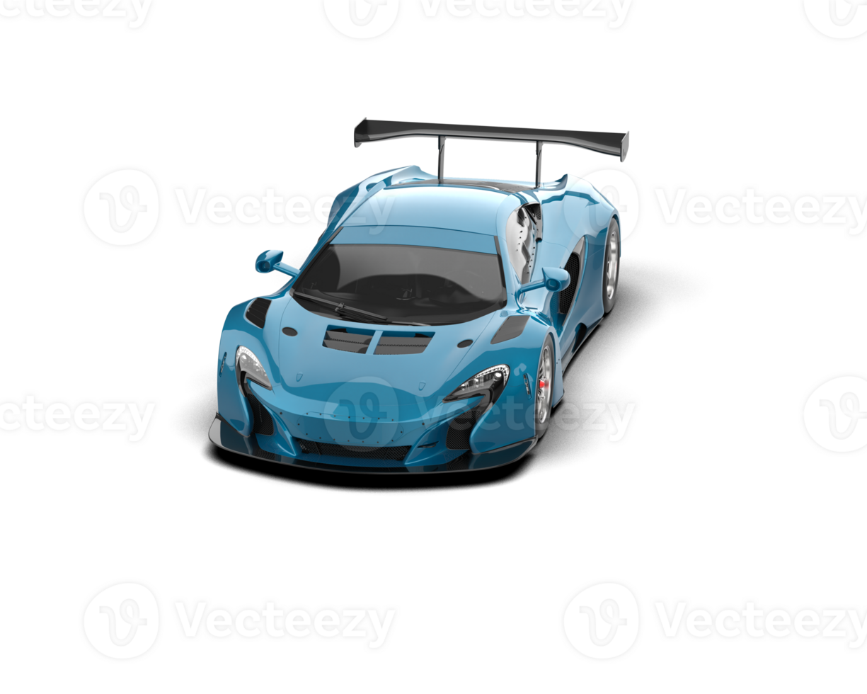 Realistic race car isolated on background. 3d rendering - illustration png