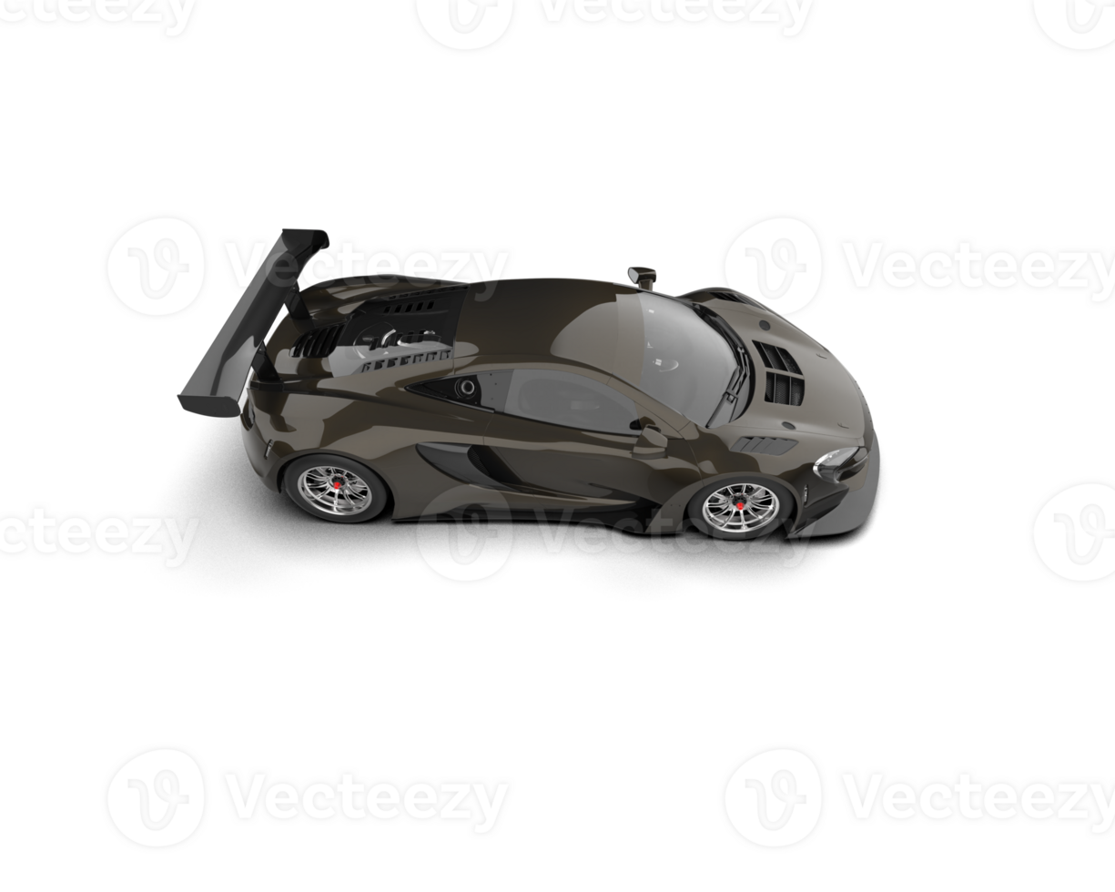 Realistic race car isolated on background. 3d rendering - illustration png