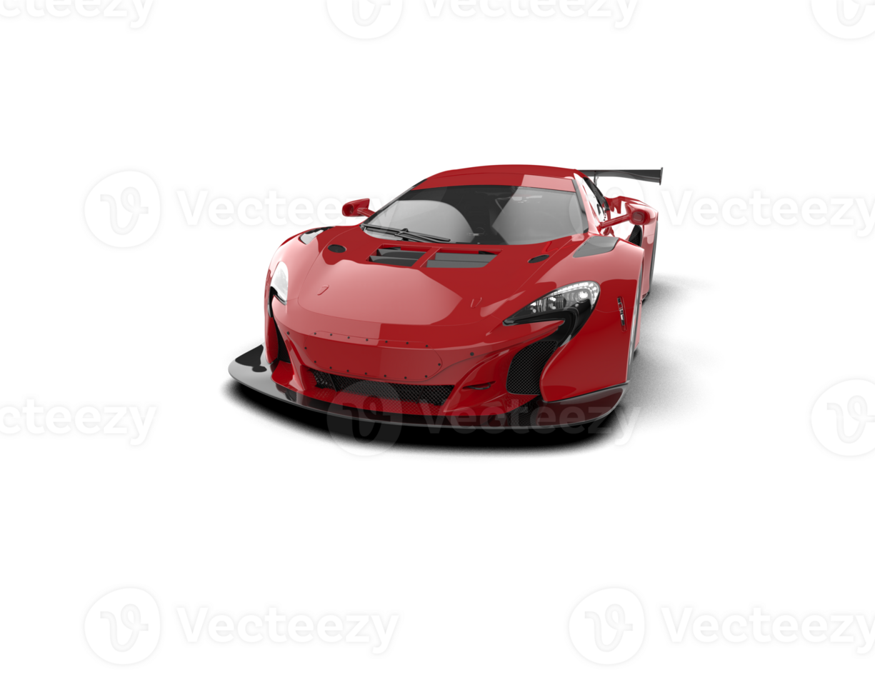Realistic race car isolated on background. 3d rendering - illustration png