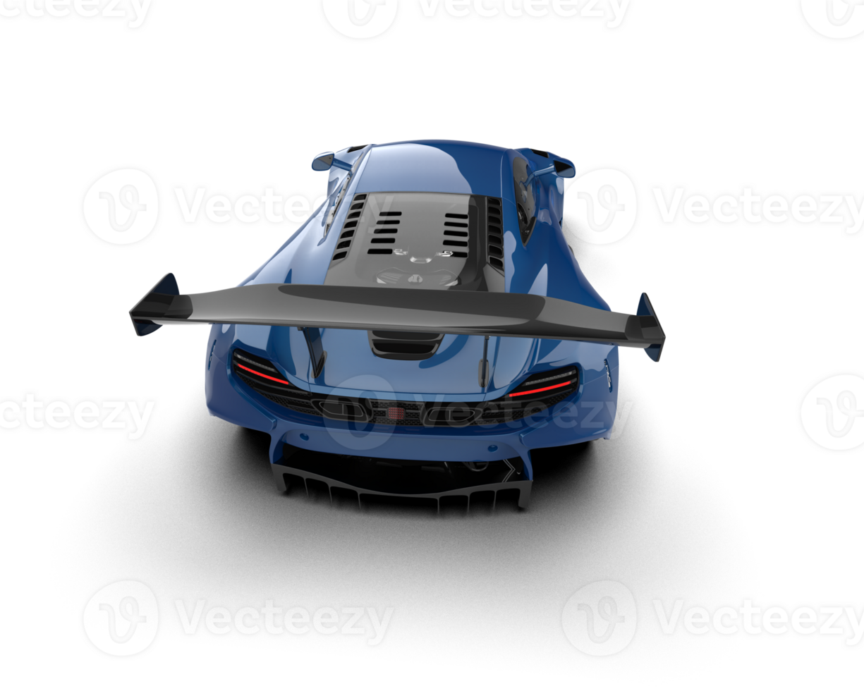 Realistic race car isolated on background. 3d rendering - illustration png