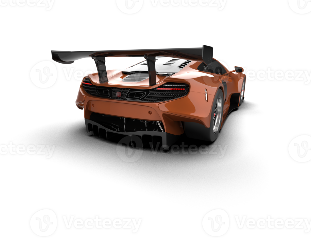 Realistic race car isolated on background. 3d rendering - illustration png
