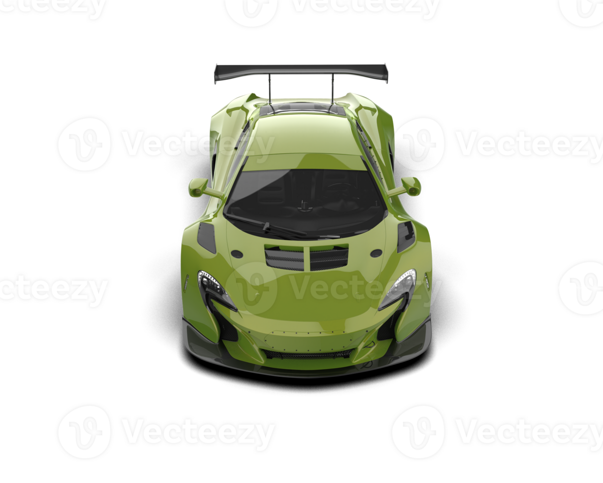 Realistic race car isolated on background. 3d rendering - illustration png