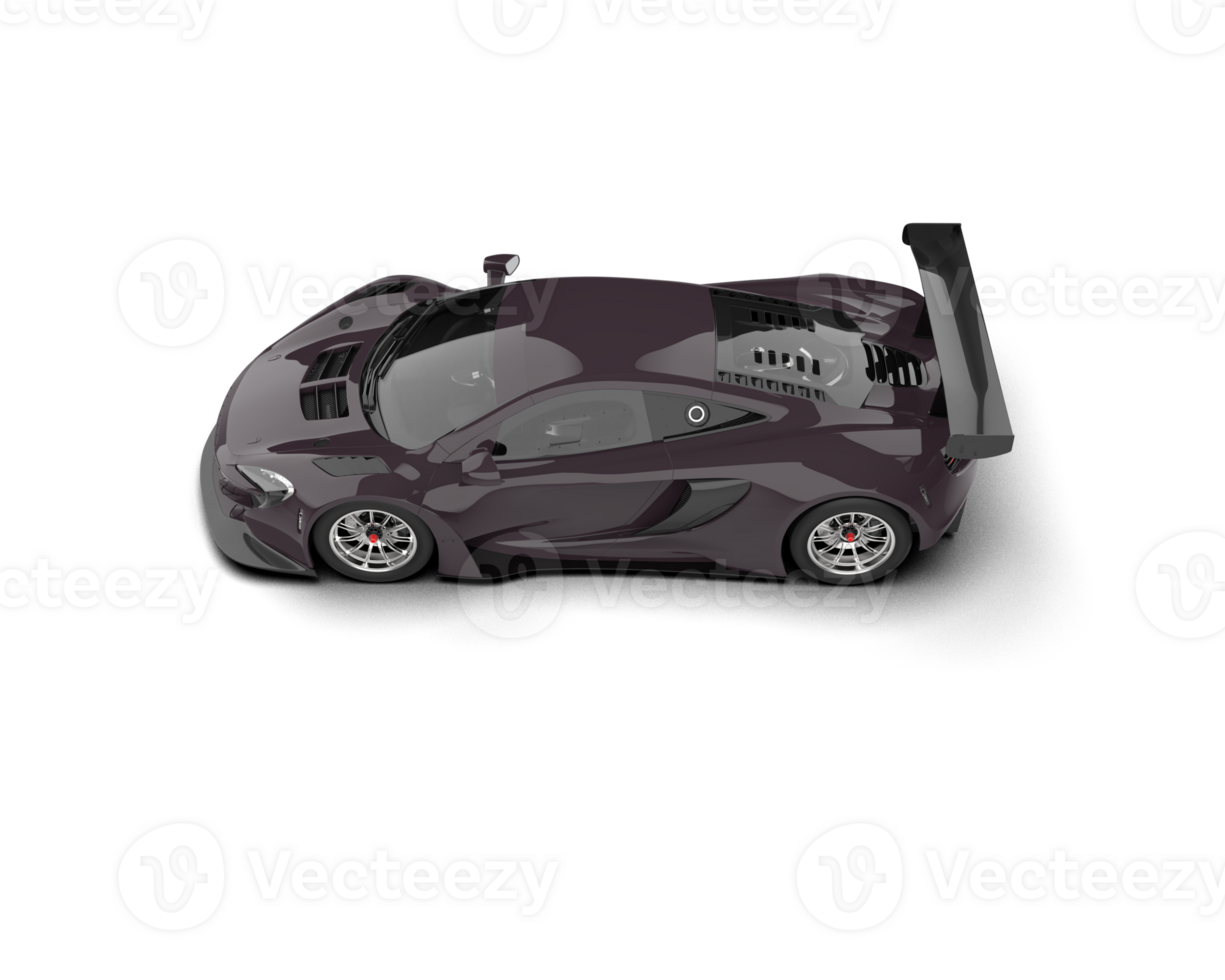 Realistic race car isolated on background. 3d rendering - illustration png