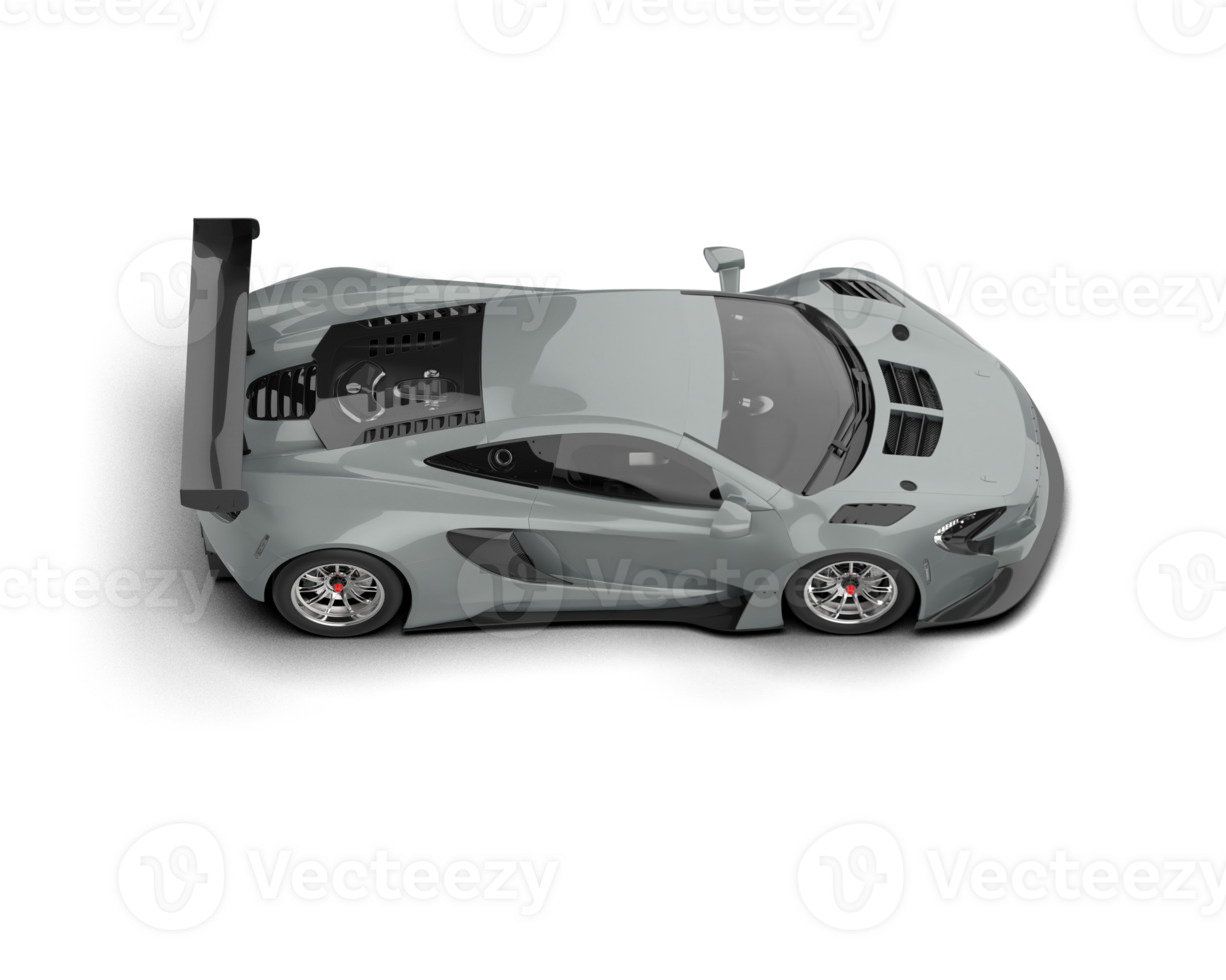 Realistic race car isolated on background. 3d rendering - illustration png