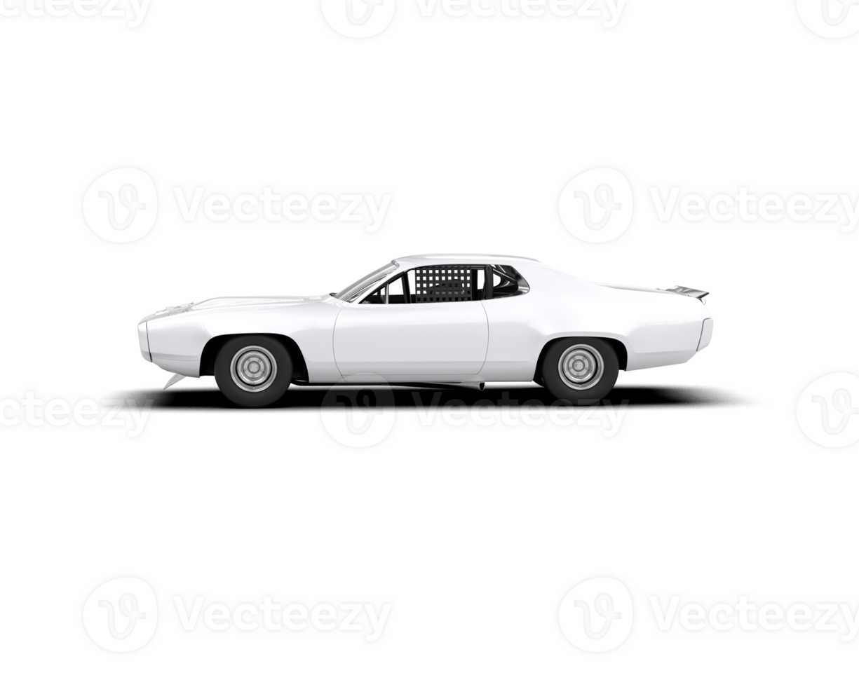 Realistic race car isolated on background. 3d rendering - illustration png