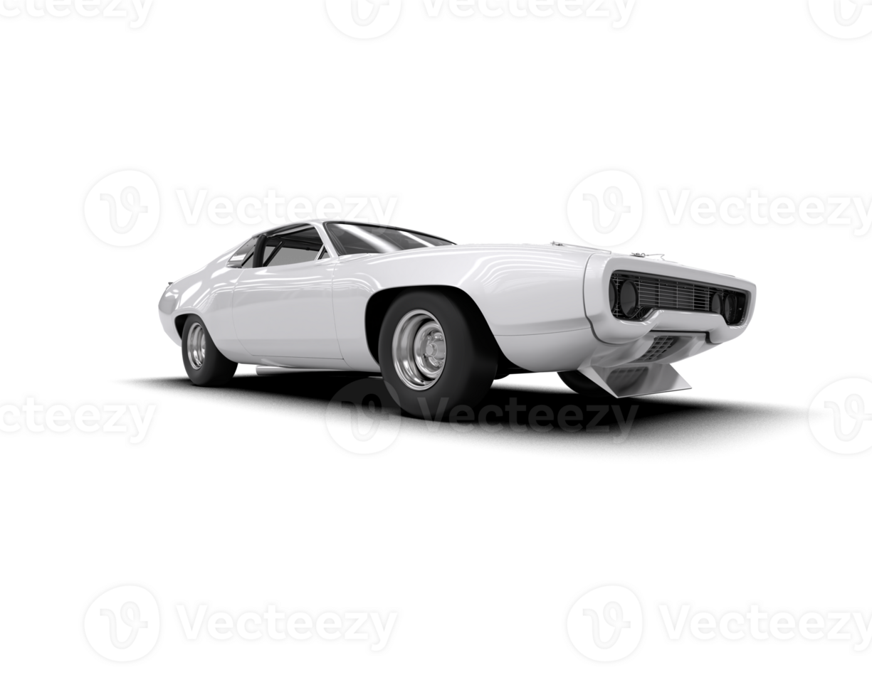 realistisch Rennen Auto isoliert auf Hintergrund. 3d Rendern - - Illustration png