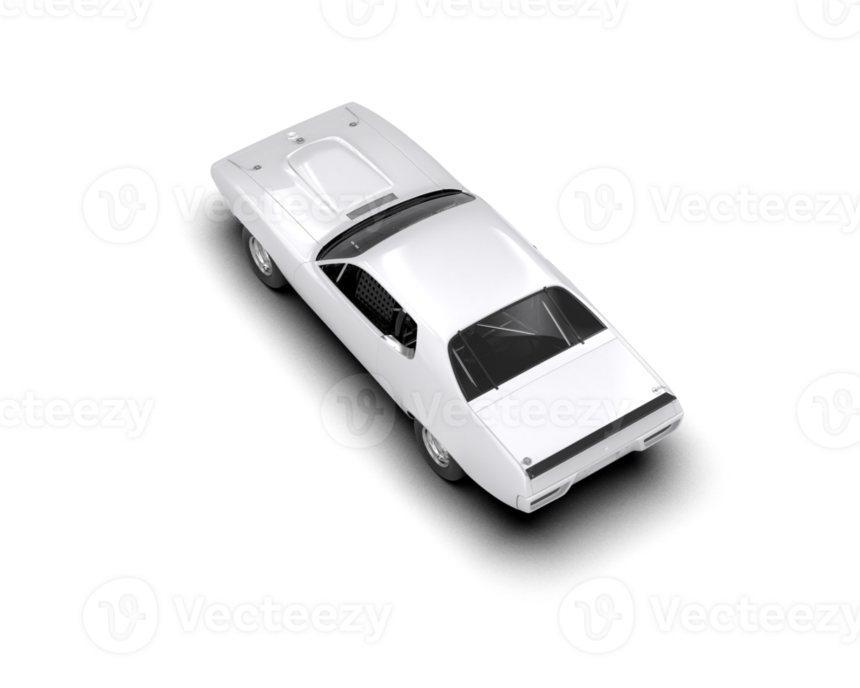 Realistic race car isolated on background. 3d rendering - illustration png