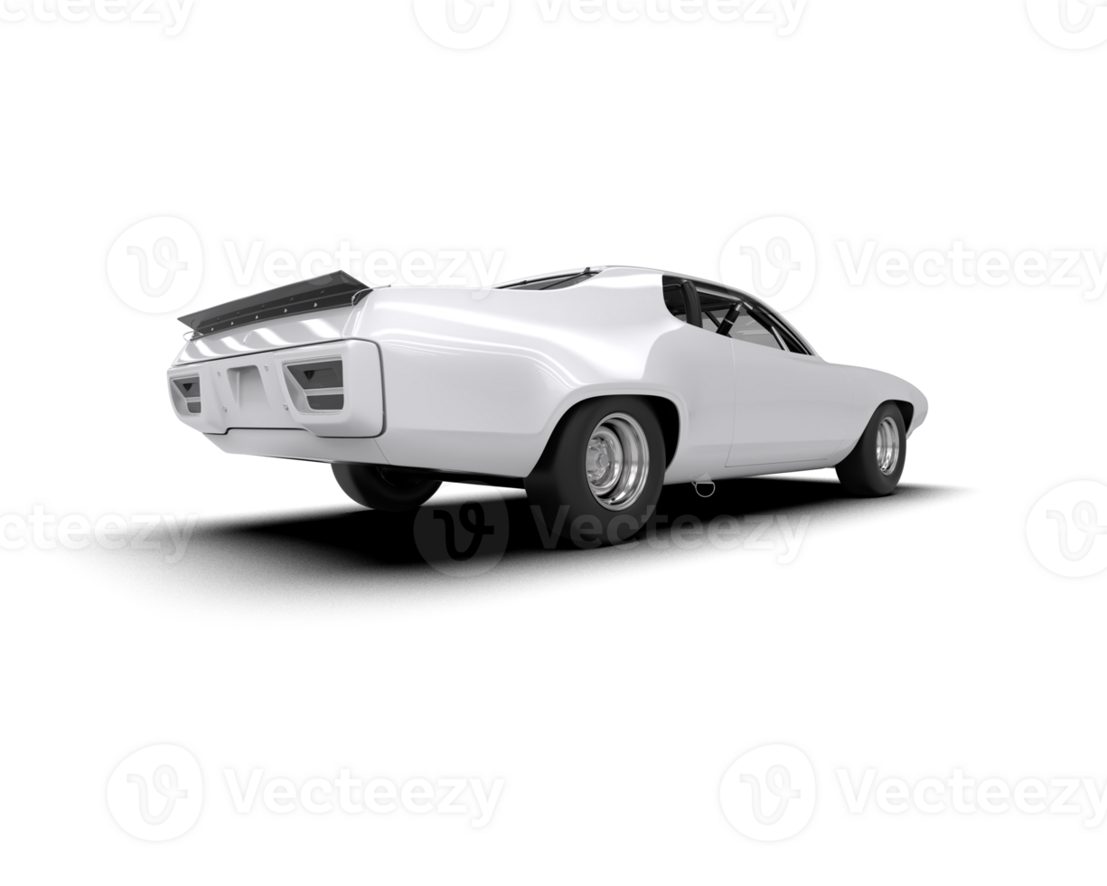 Realistic race car isolated on background. 3d rendering - illustration png