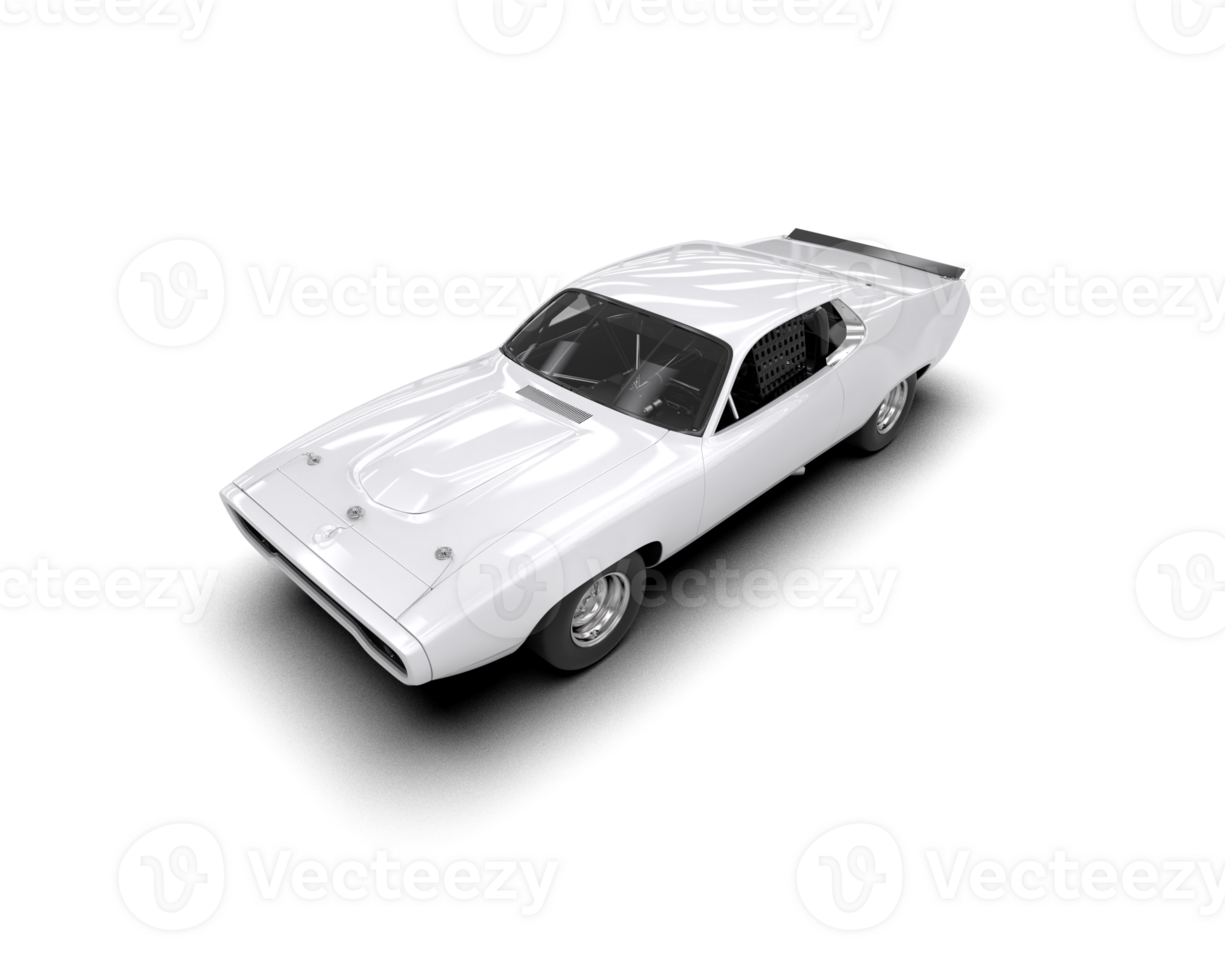 Realistic race car isolated on background. 3d rendering - illustration png