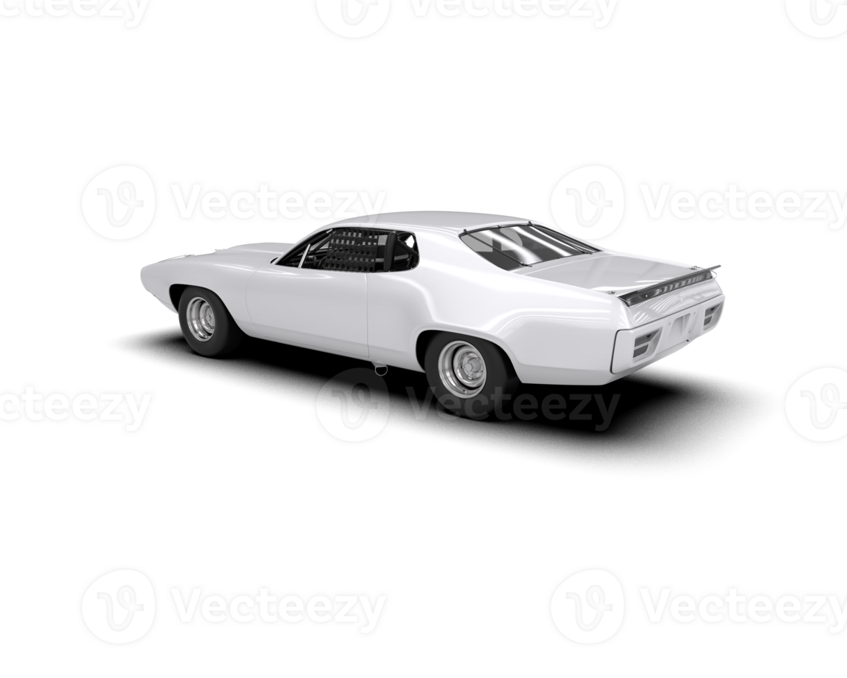 Realistic race car isolated on background. 3d rendering - illustration png