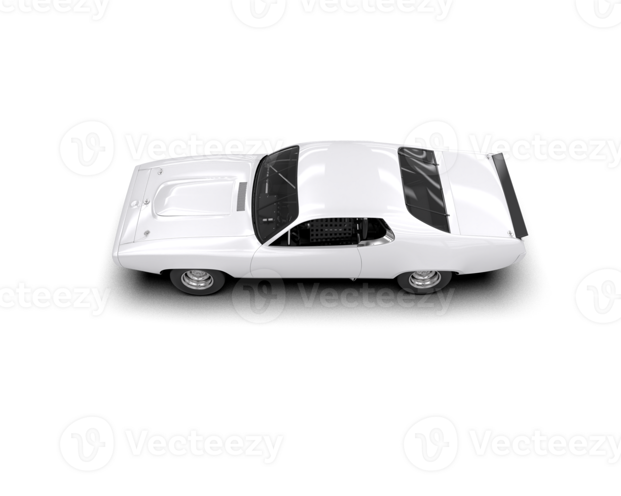 Realistic race car isolated on background. 3d rendering - illustration png