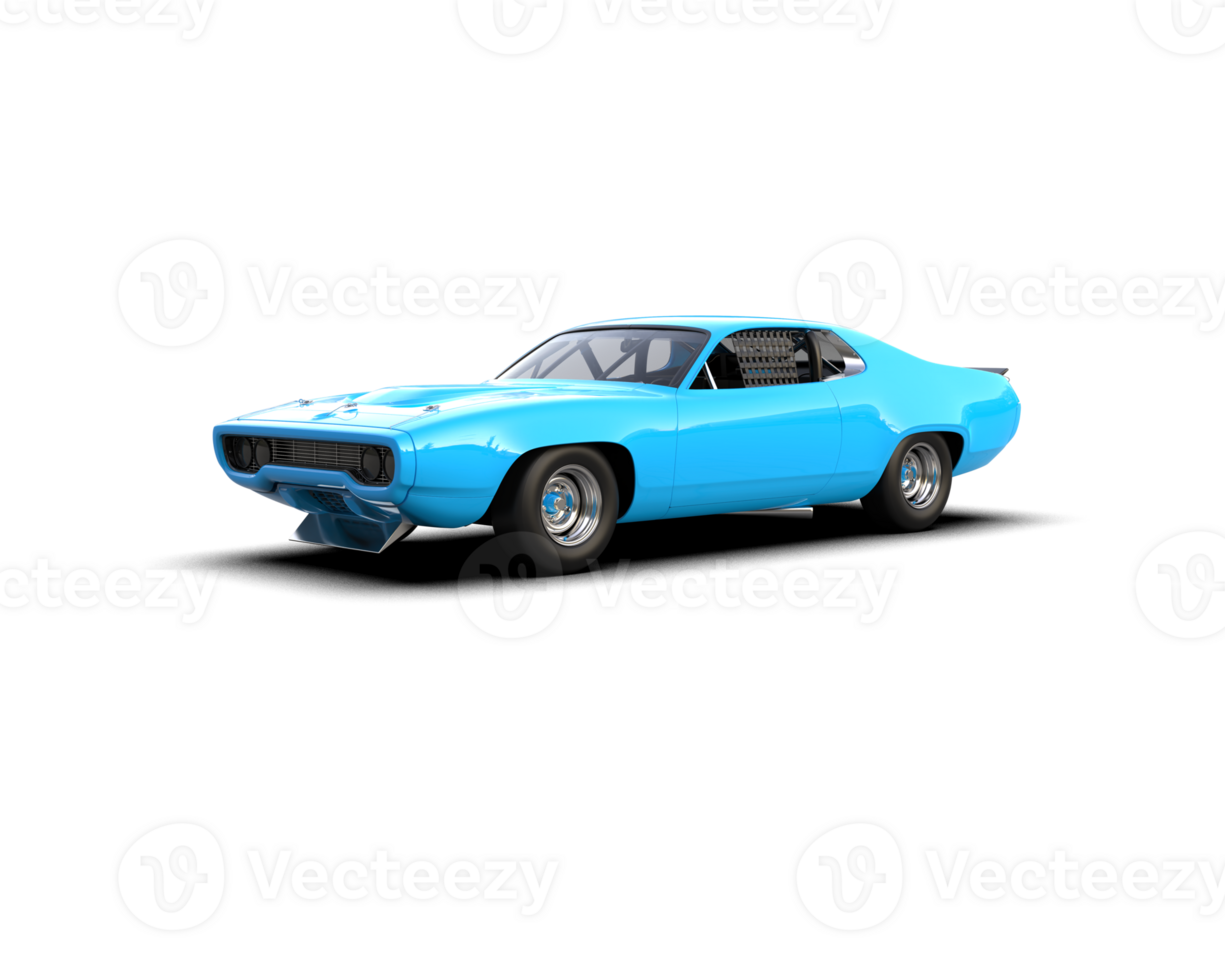 Realistic race car isolated on background. 3d rendering - illustration png
