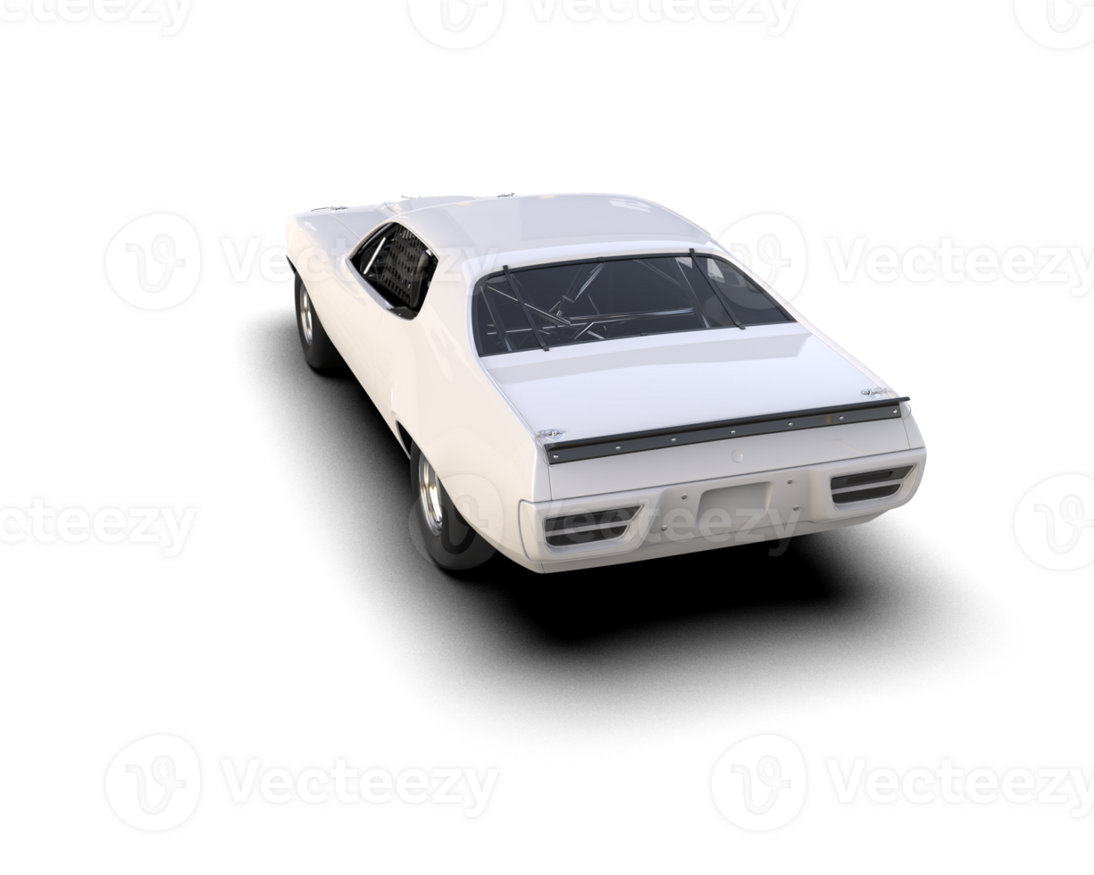 Realistic race car isolated on background. 3d rendering - illustration png