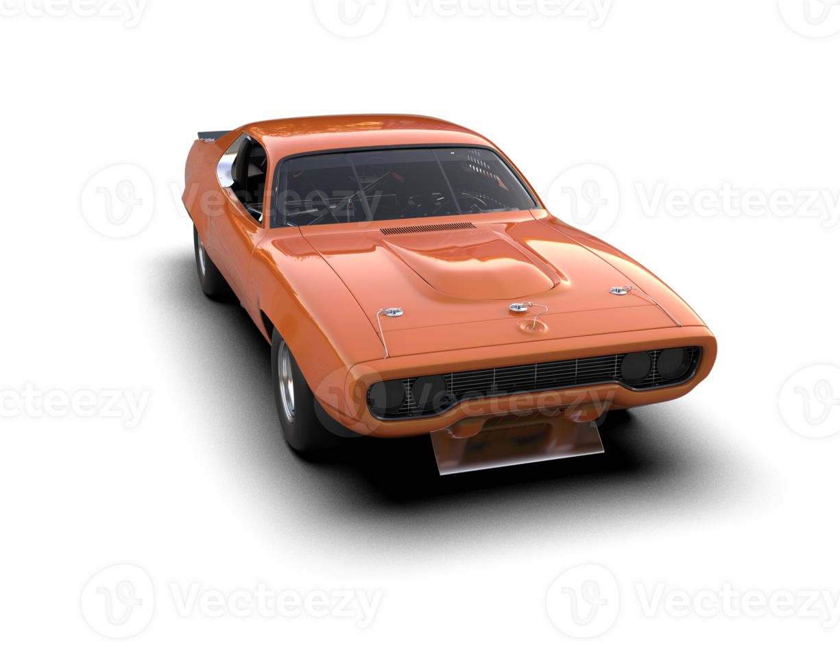 Realistic race car isolated on background. 3d rendering - illustration png