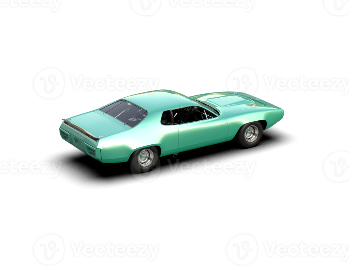 Realistic race car isolated on background. 3d rendering - illustration png
