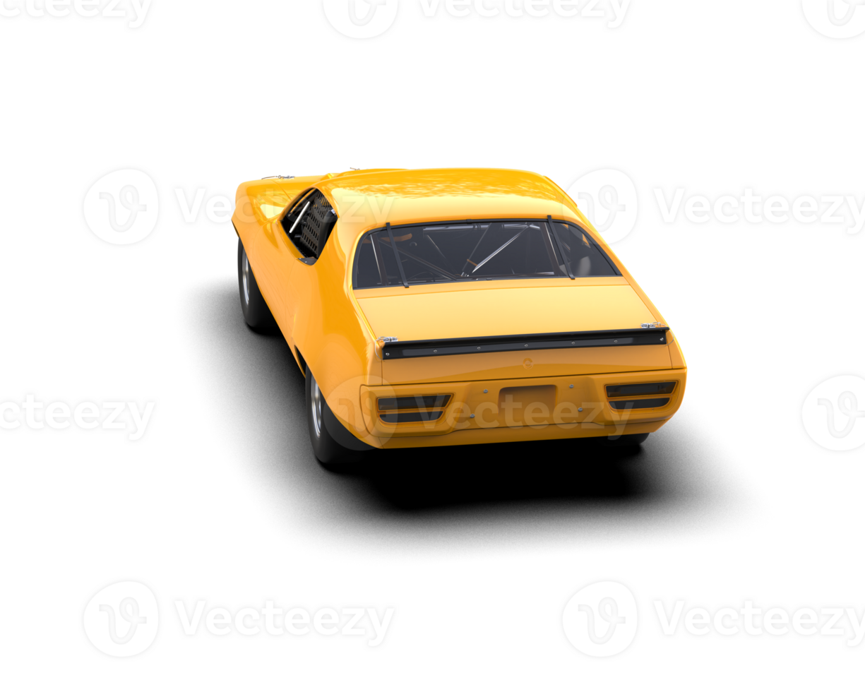 Realistic race car isolated on background. 3d rendering - illustration png