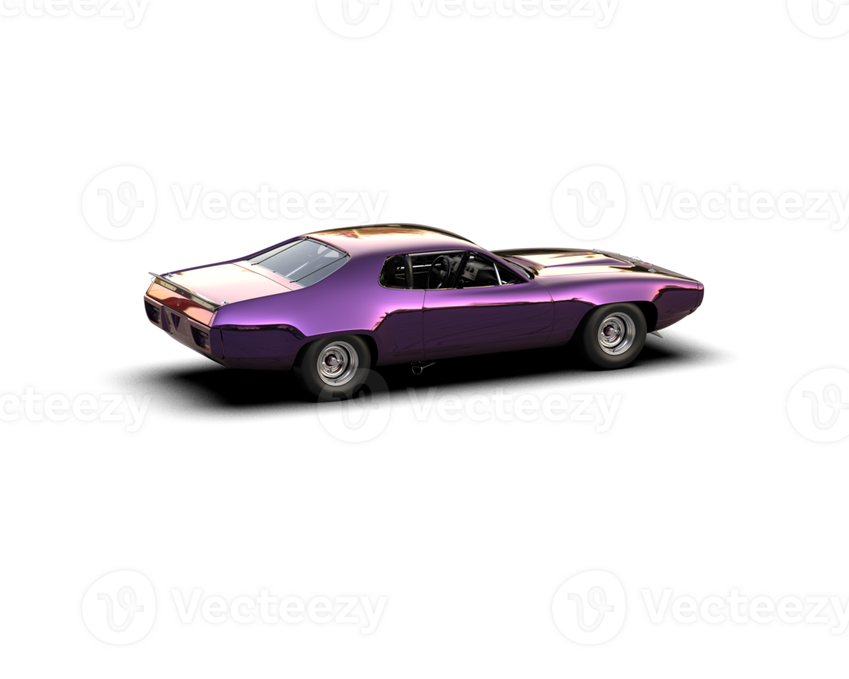 Realistic race car isolated on background. 3d rendering - illustration png
