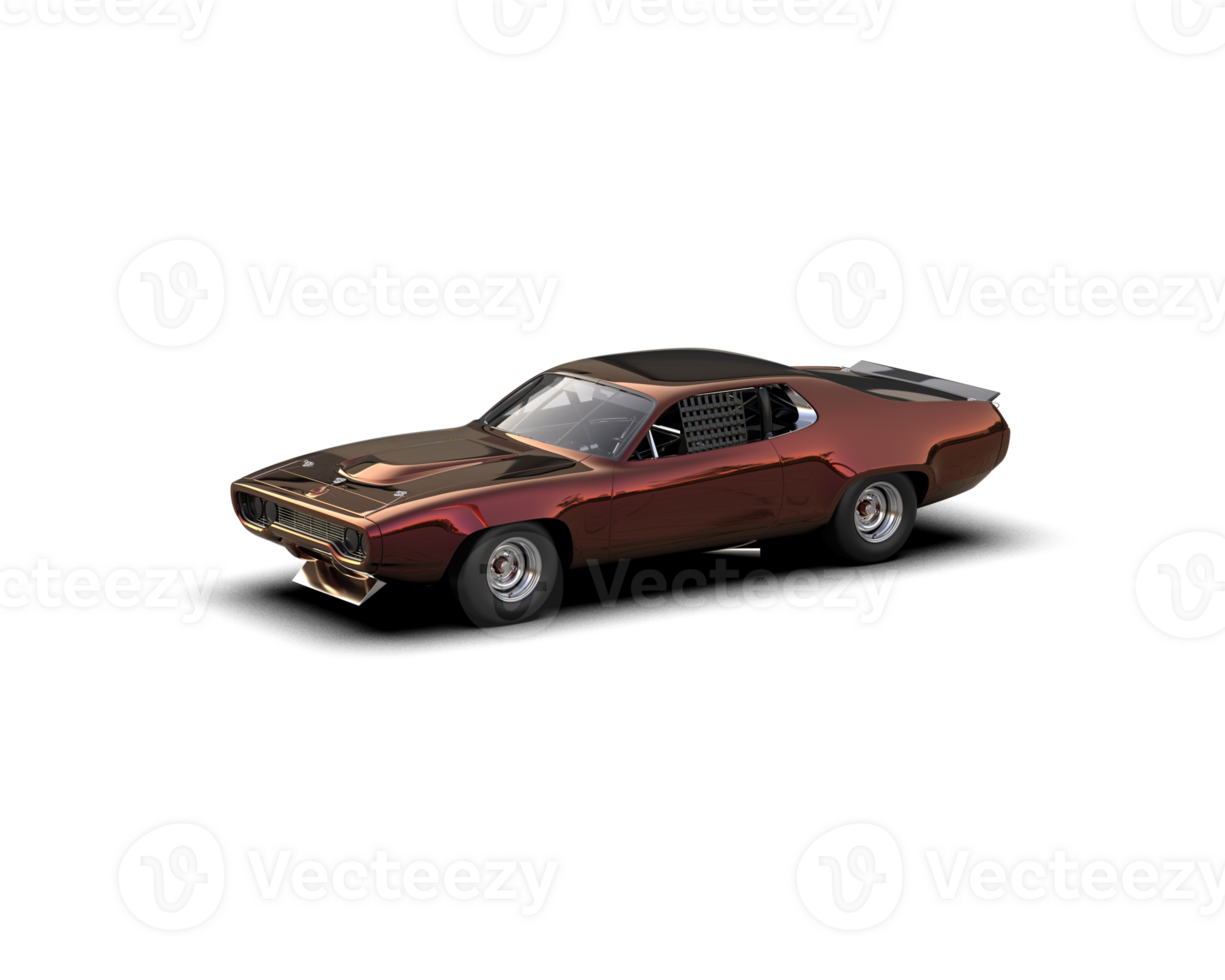 Realistic race car isolated on background. 3d rendering - illustration png