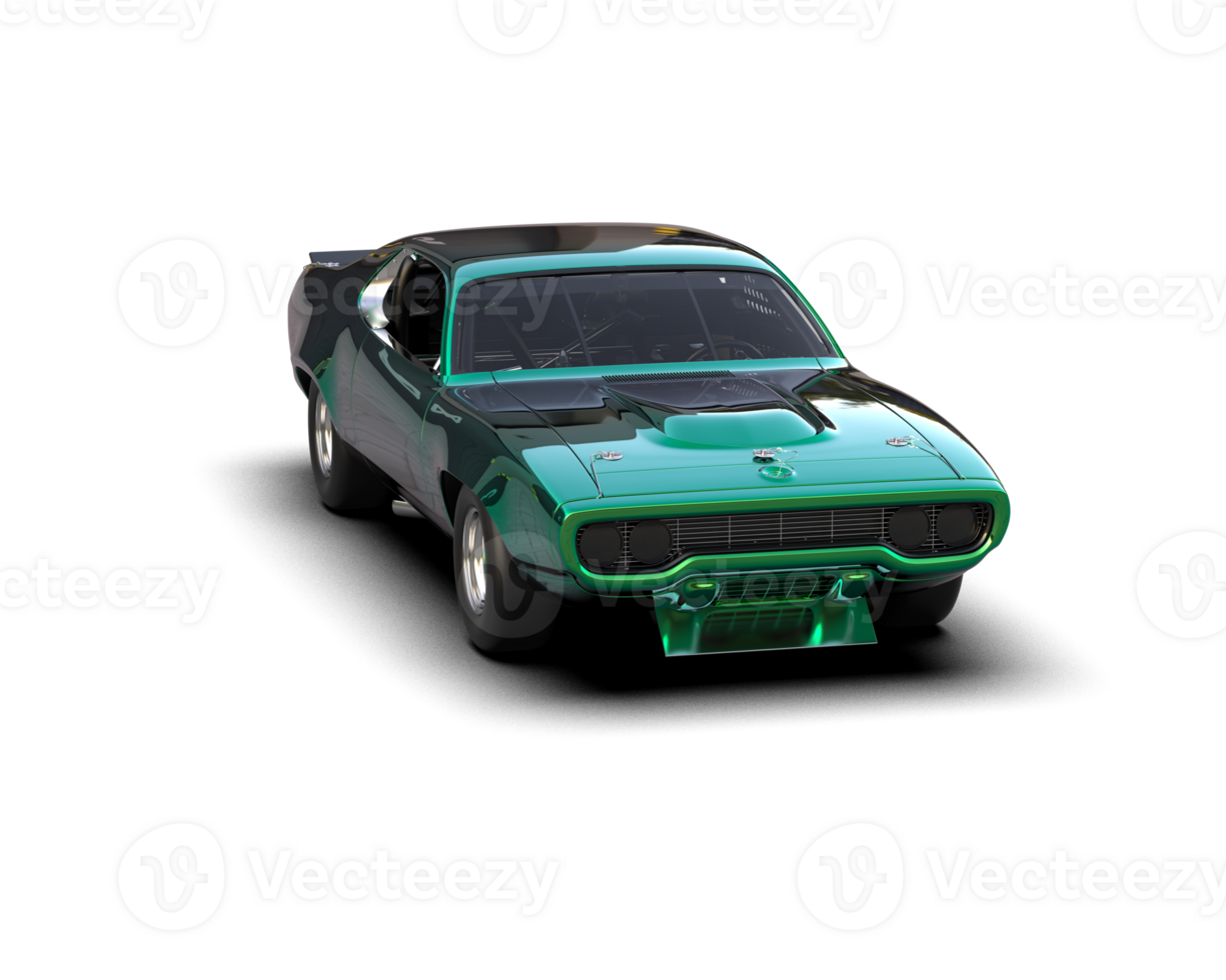 Realistic race car isolated on background. 3d rendering - illustration png
