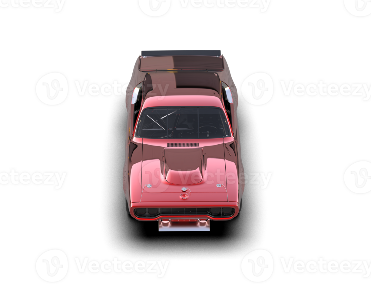 Realistic race car isolated on background. 3d rendering - illustration png