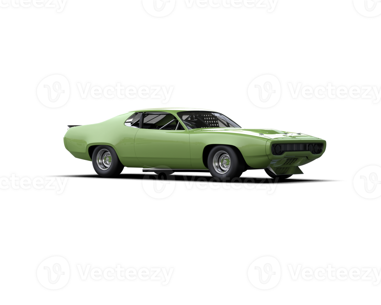 Realistic race car isolated on background. 3d rendering - illustration png