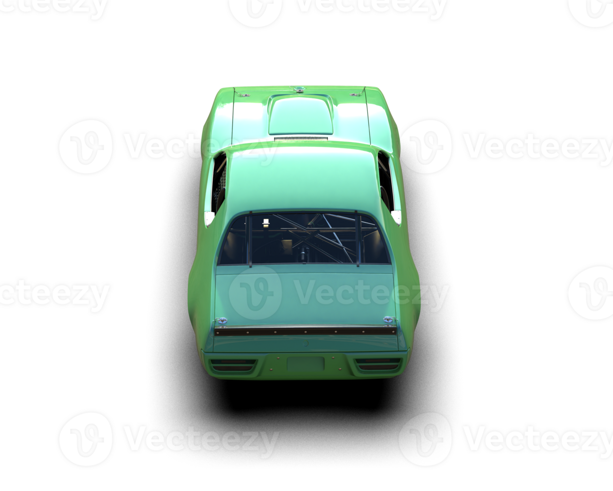 Realistic race car isolated on background. 3d rendering - illustration png
