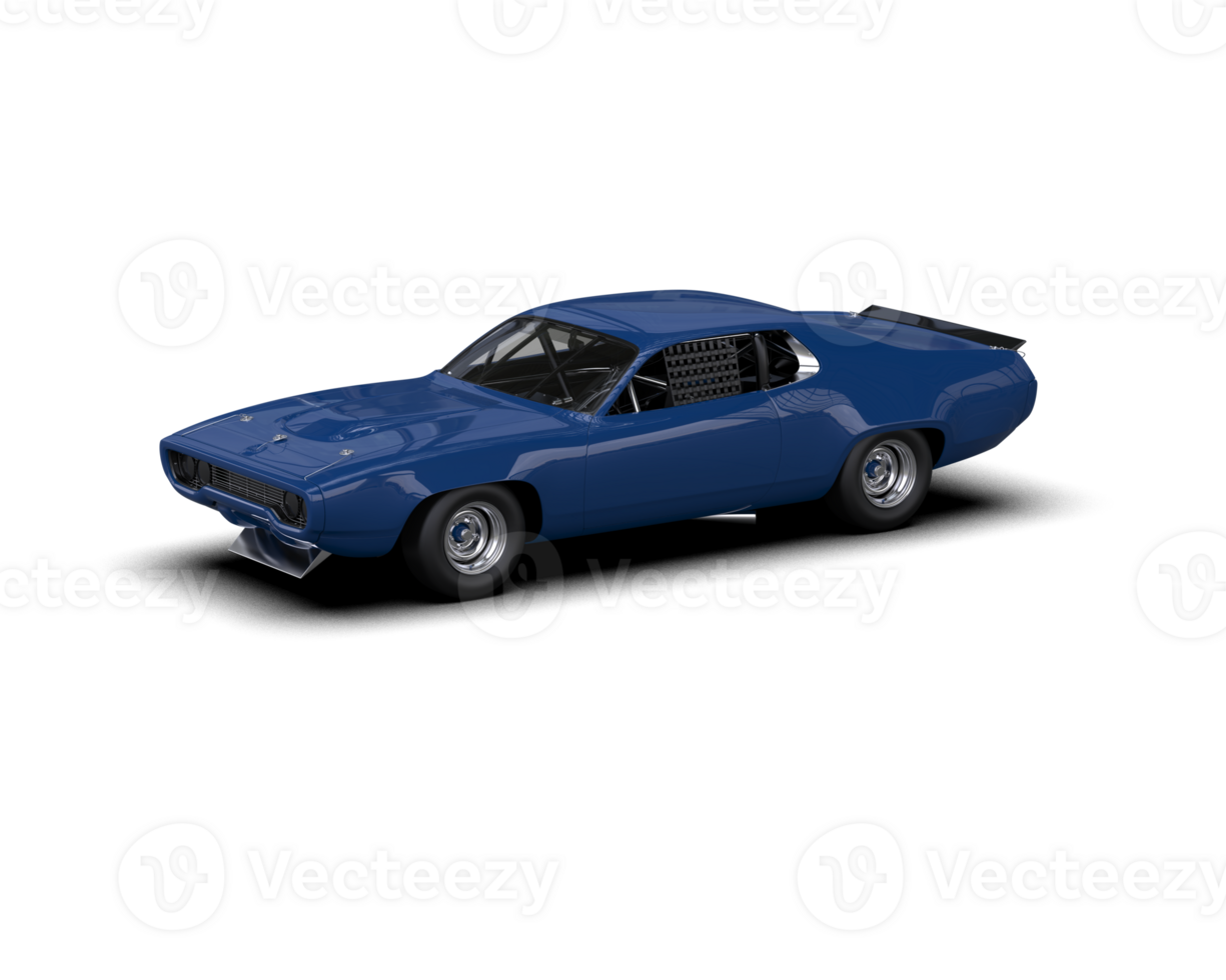 Realistic race car isolated on background. 3d rendering - illustration png