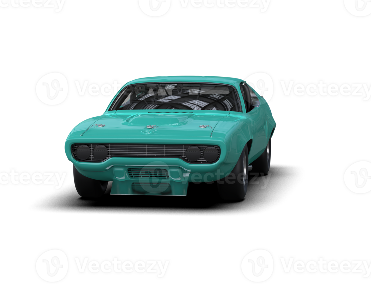 Realistic race car isolated on background. 3d rendering - illustration png