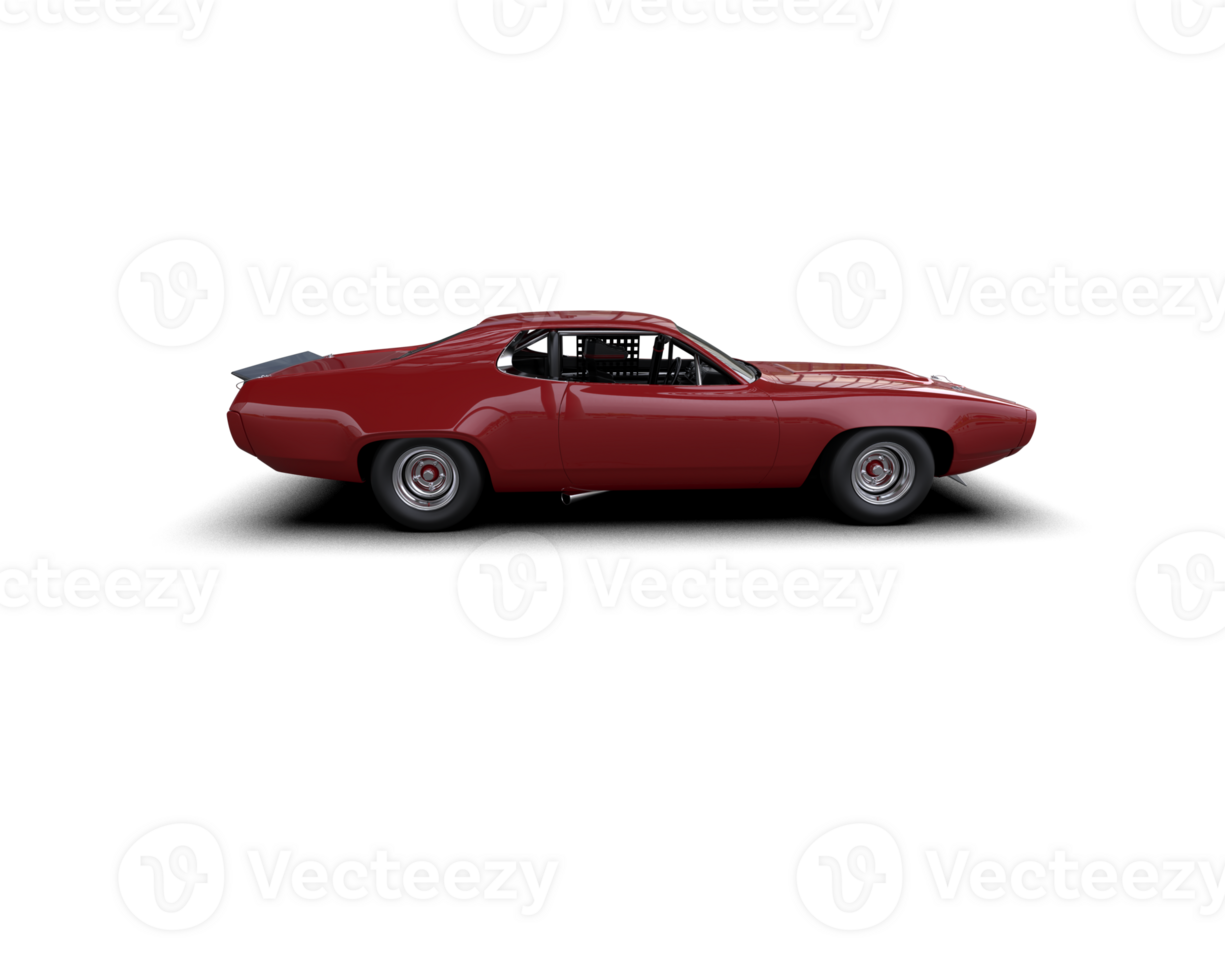 Realistic race car isolated on background. 3d rendering - illustration png