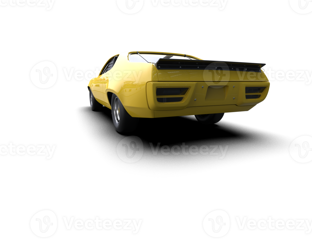 Realistic race car isolated on background. 3d rendering - illustration png