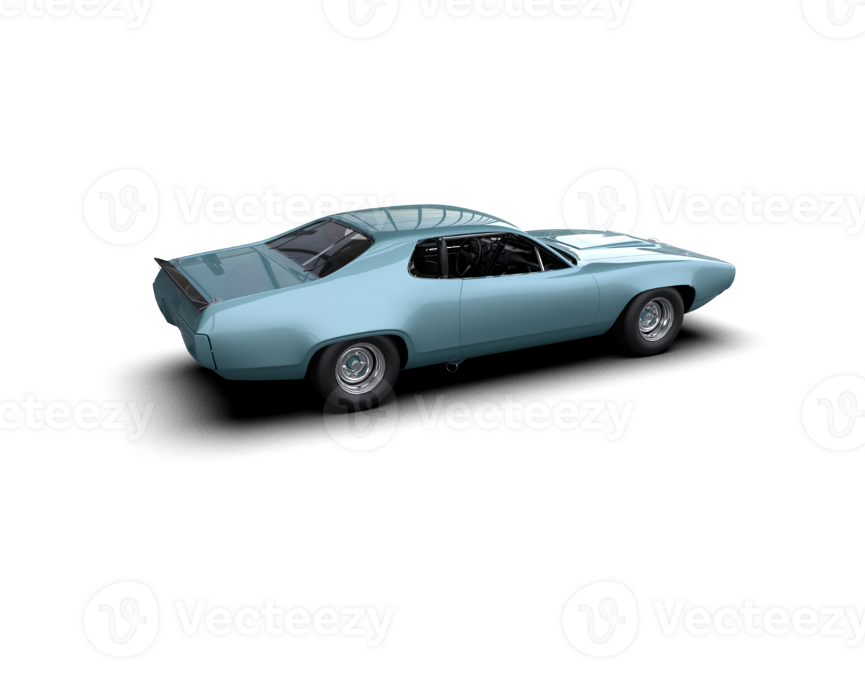 Realistic race car isolated on background. 3d rendering - illustration png
