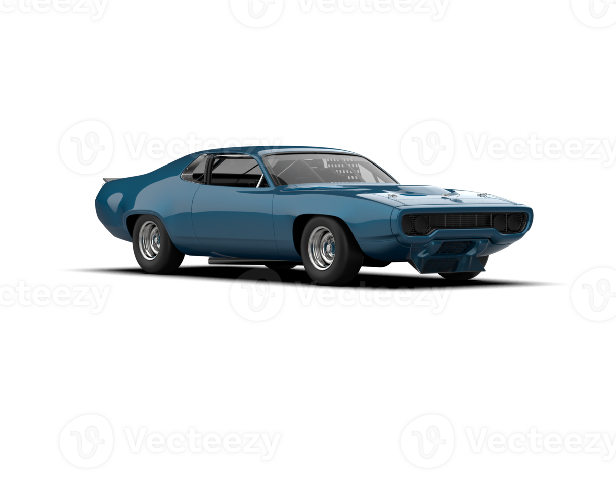 Realistic race car isolated on background. 3d rendering - illustration png