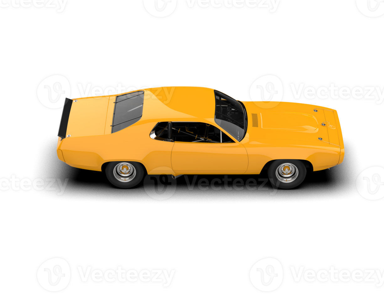 Realistic race car isolated on background. 3d rendering - illustration png