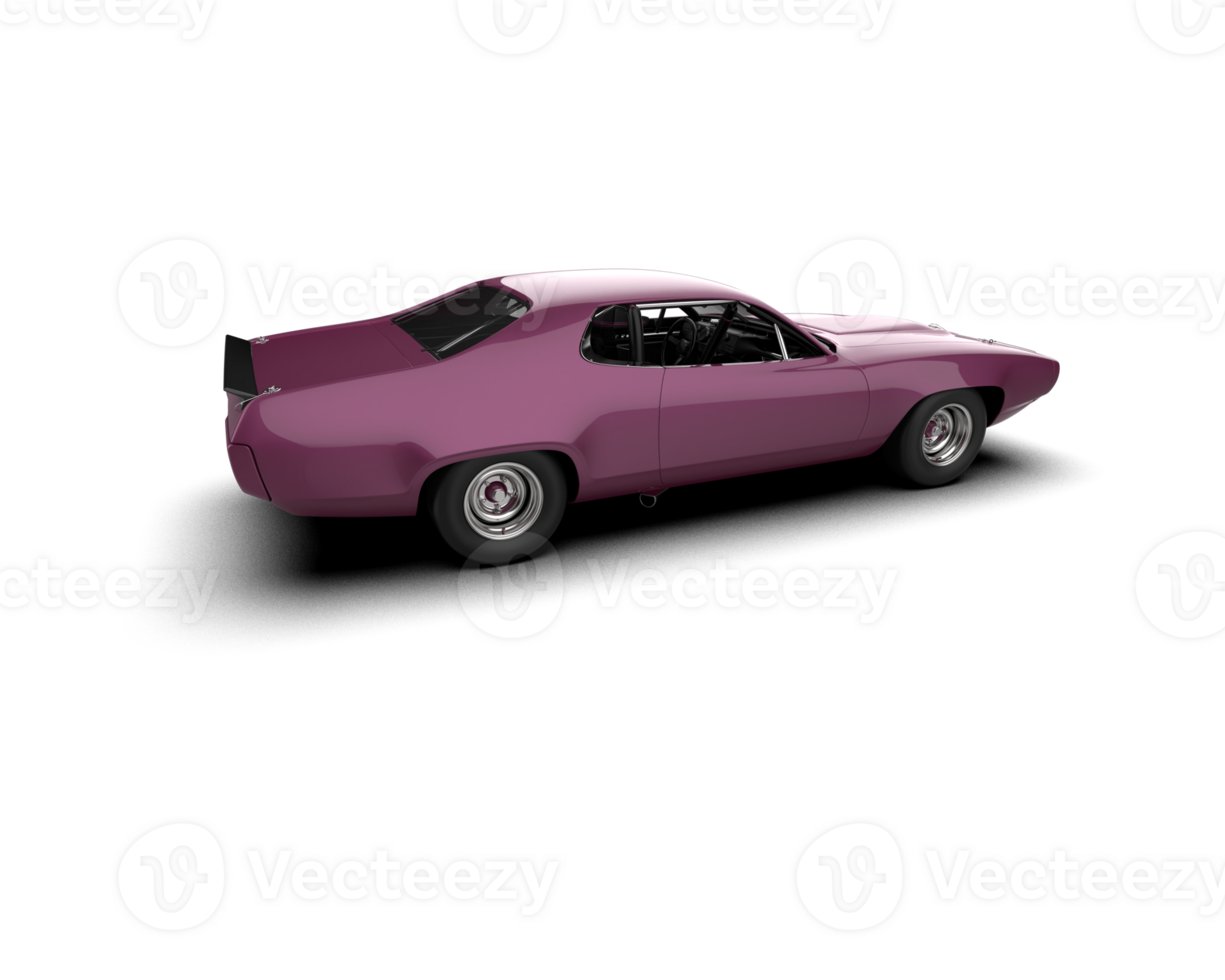 Realistic race car isolated on background. 3d rendering - illustration png