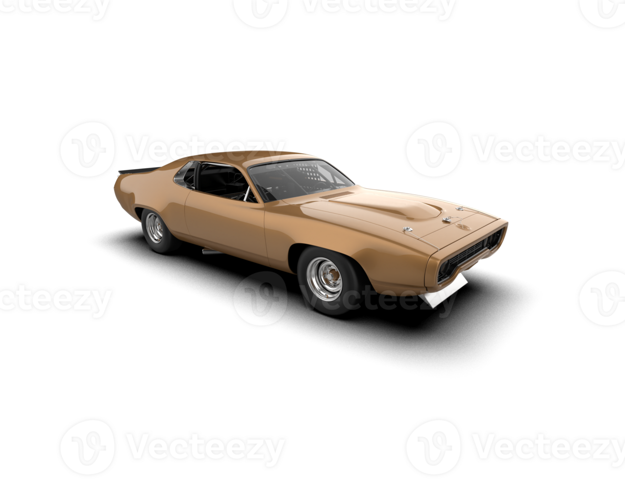 Realistic race car isolated on background. 3d rendering - illustration png