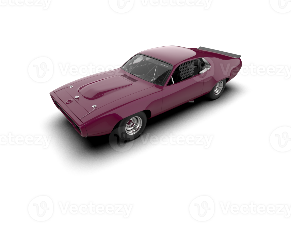 Realistic race car isolated on background. 3d rendering - illustration png
