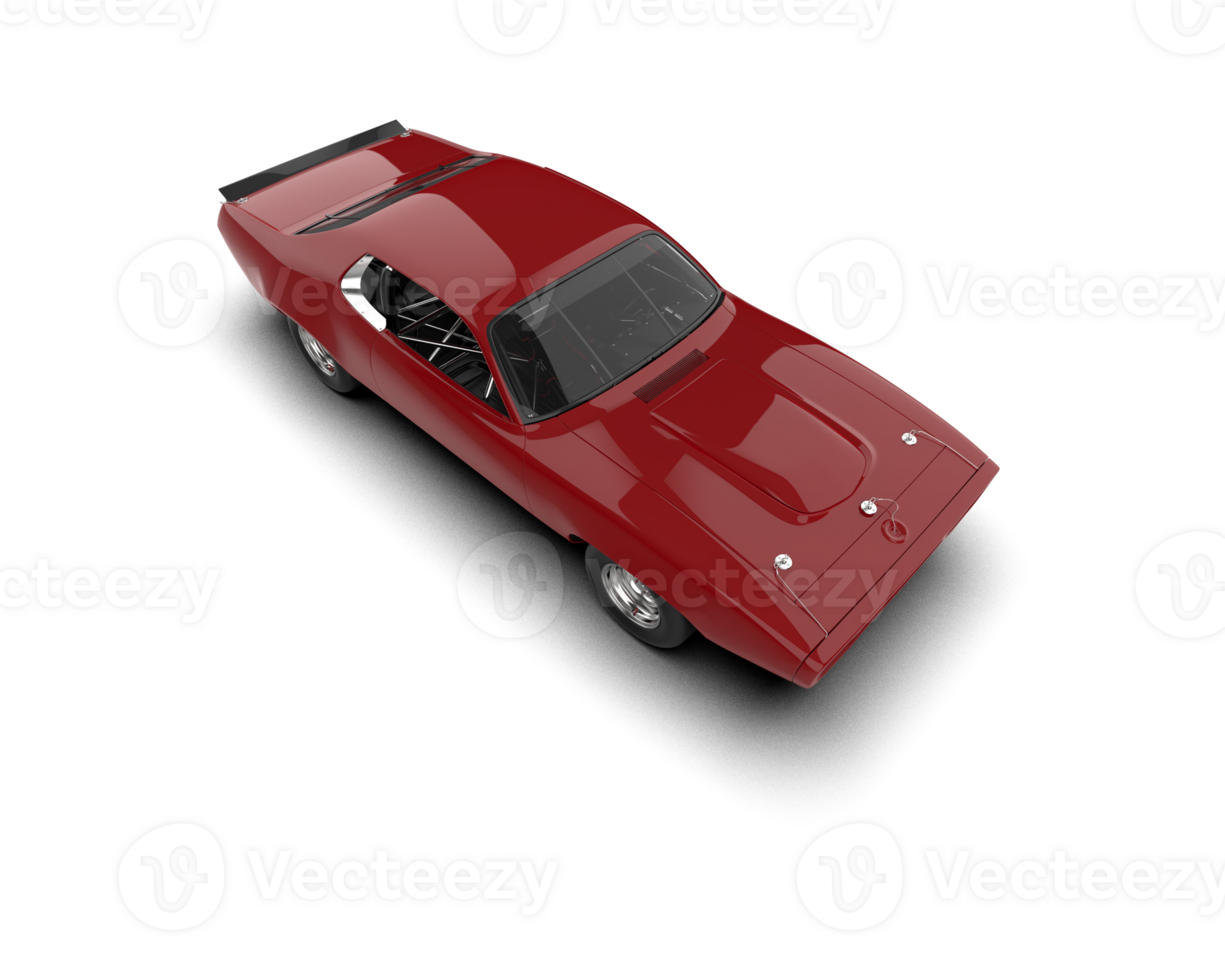 Realistic race car isolated on background. 3d rendering - illustration png