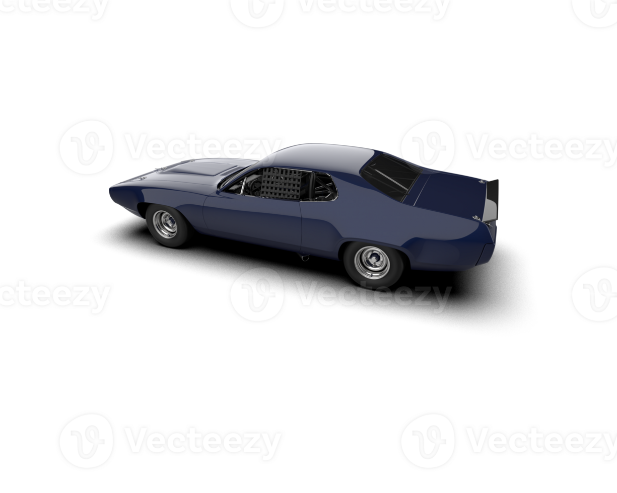 Realistic race car isolated on background. 3d rendering - illustration png