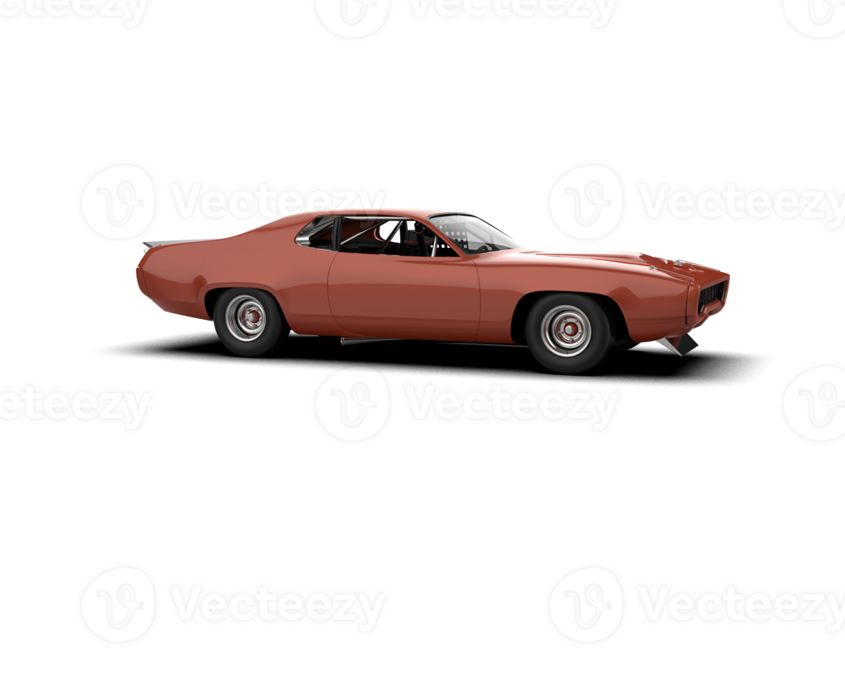 Realistic race car isolated on background. 3d rendering - illustration png