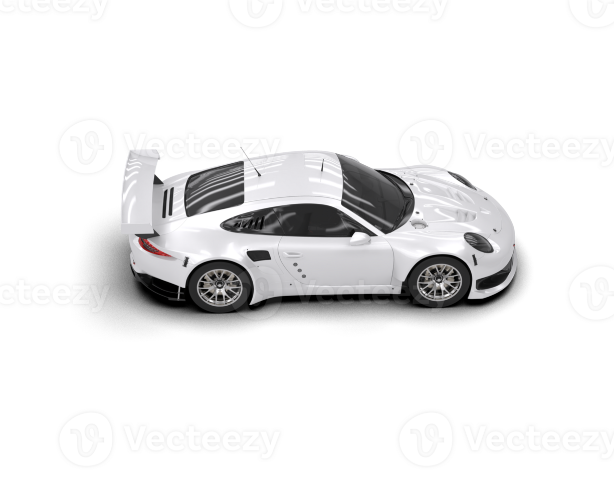 Realistic race car isolated on background. 3d rendering - illustration png