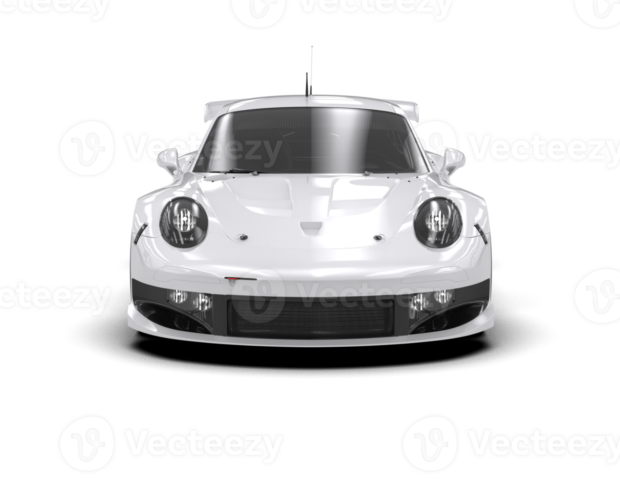 Realistic race car isolated on background. 3d rendering - illustration png
